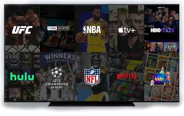 DigiProdHub streaming service on TV